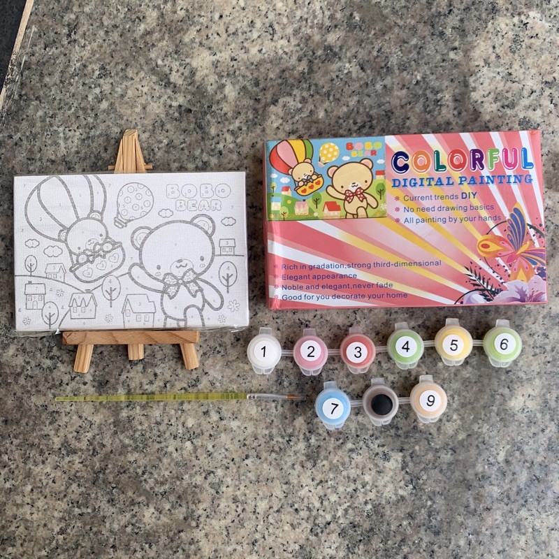 

DIY Painting by Number Kit | Bear Baloon