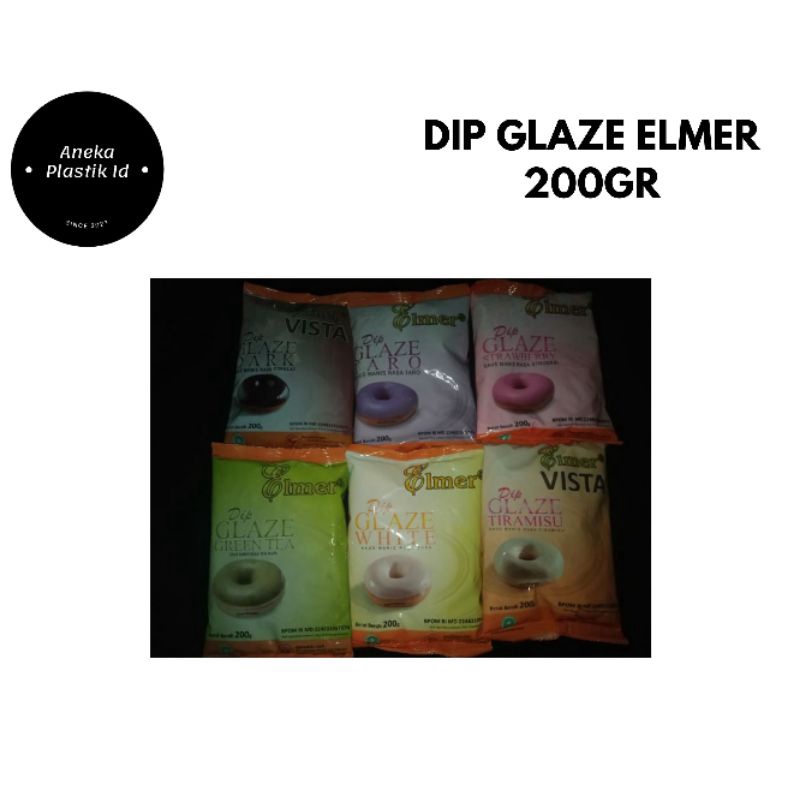 

Elmer Dip Glaze Donat aneka rasa kemasan 200 gram