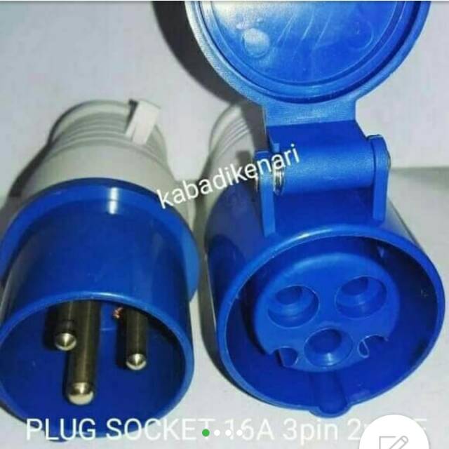 Plug Industri + Socket MOBILE 16A 4Pole FORT