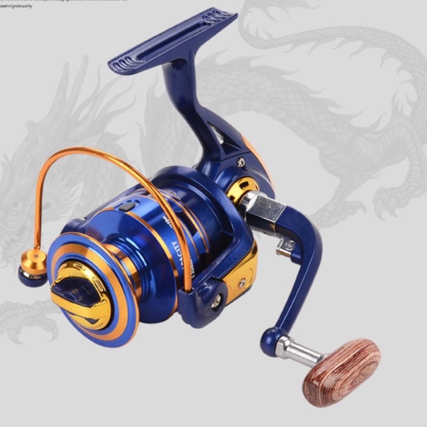 Fanshun Reel Pancing FH3000 FH5000 Spinning Reel 12 Ball Bearing - Blue