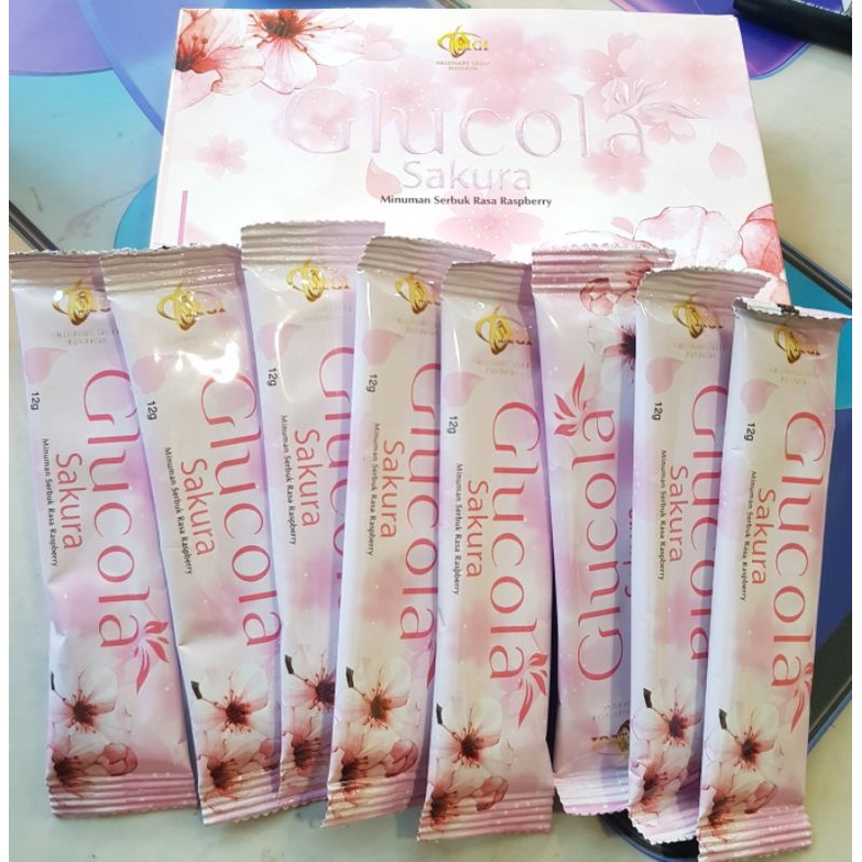 

GLUCOLA SAKURA MINUMAN COLAGEN RASA RASPBERRY SACHET