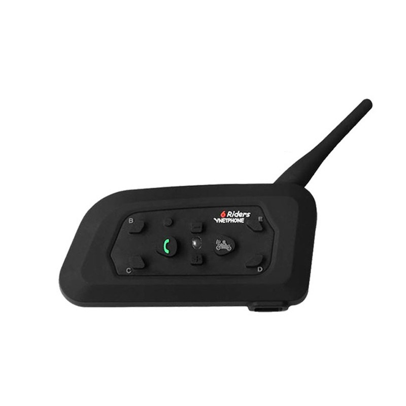 2X Motorrad Helm Gegensprechanlage V6 Bluetooth Headset 1200M 6Riders Intercom G 