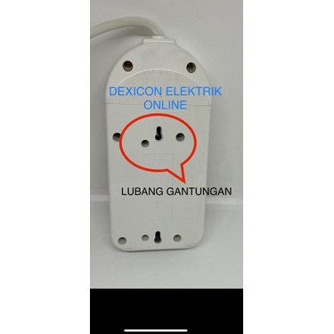 ♨ Stop kontak multipro 2 lubang 5 meter/colokan listrik/terminal listrik/saklar on-off/gulungan kabe