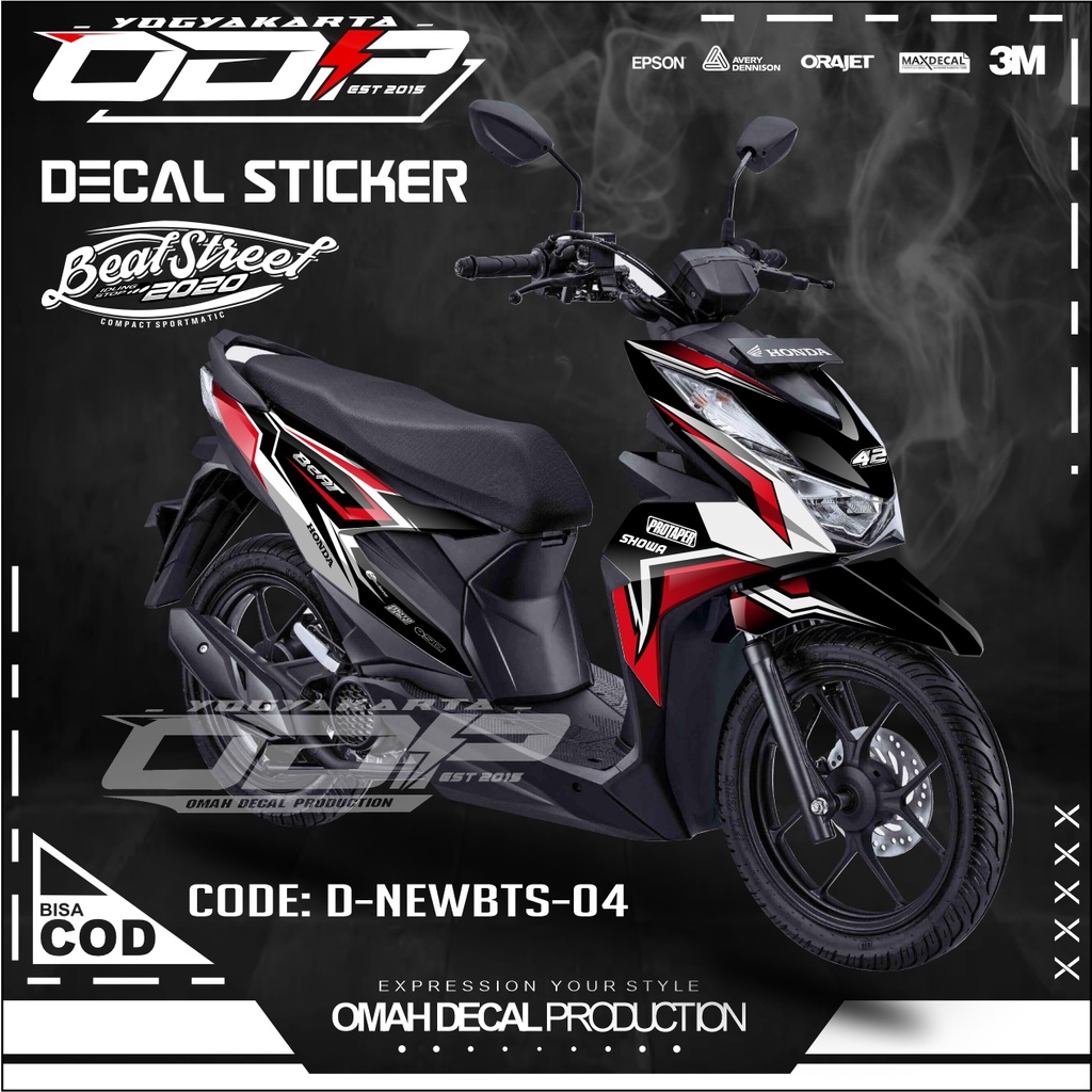 DECAL BEAT FULL BODY DEKAL HONDA BEAT STREET FULLBODY MOTIF SIMPEL ELEGAN BALAP STICKER KEKINIAN KER
