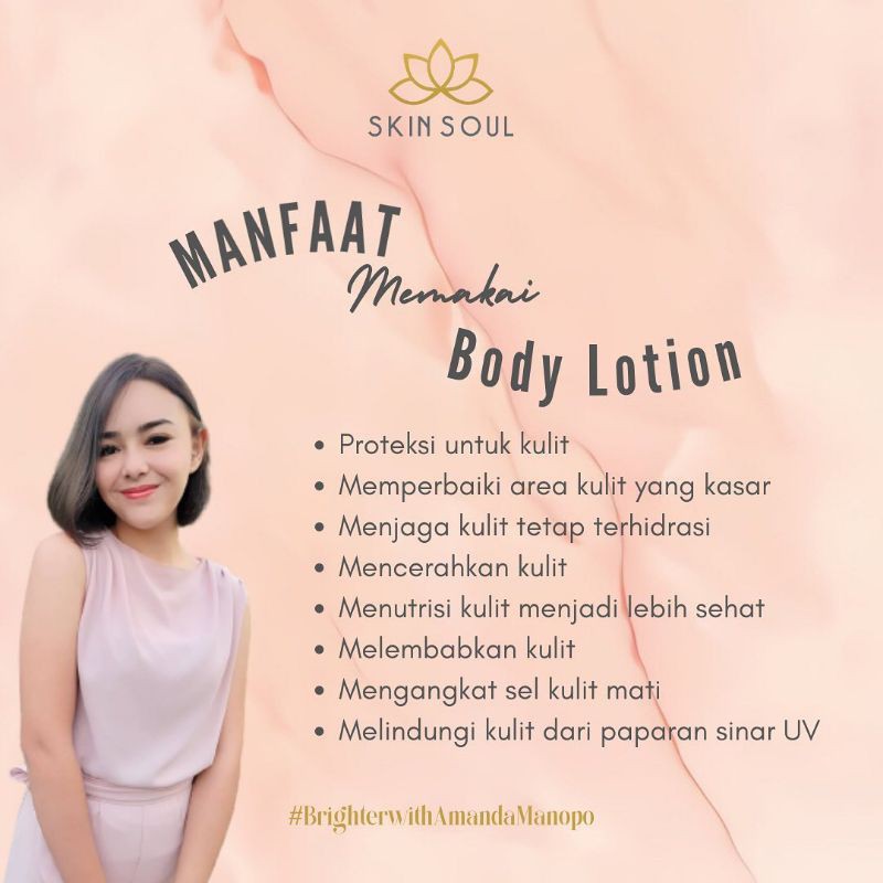 Lotion Pemutih / Skinsoul / Skinsoul Brightening / Skinsoul Brightening by Amanda Manopo