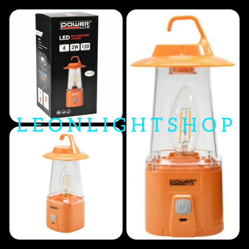 POWERLITE LAMPU DARURAT LENTERA 2W RECHARGEABLE WITH DIM/EMERGENCY LAMP 2W/LAMPU LENTERA/LAMPU TIDUR