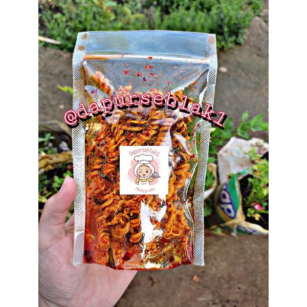 

Dapur seblak - seblak makaroni spiral kriuk pedas aroma daun jaruk | kemasan 500 gr