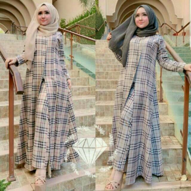 ST Set Stelan Maxi Maxy Celana Luxury Burberry