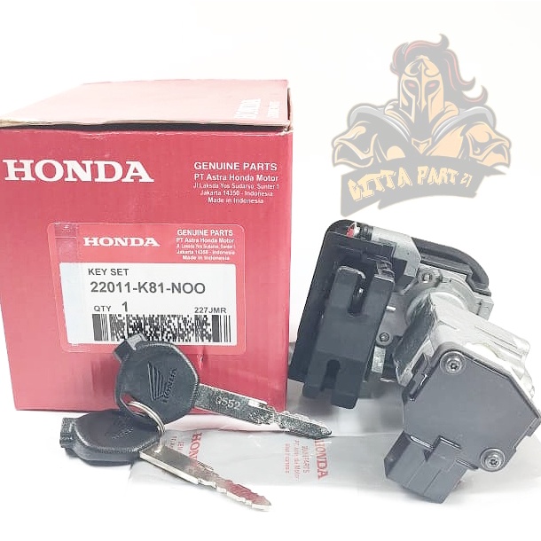 KUNCI KONTAK SET HONDA K1A KUALITAS ASLI ORIGINAL HONDA AHM BEAT SPORTY LED BEAT STREET LED SCOOPY NEW ESAF GENIO