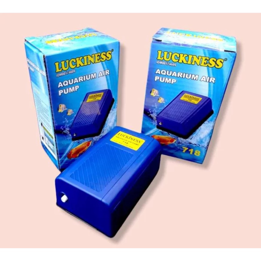 LUCKINESS 718 728 Aerator 1 2 lubang pompa gelembung udara aquarium