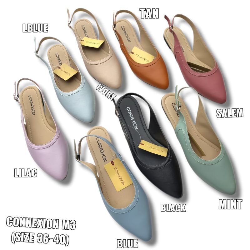 Flatshoes cantik brand matahari warna warna terbaru