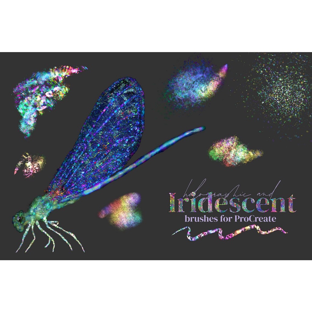 Procreate Brush - Iridescent Brushes for Procreate