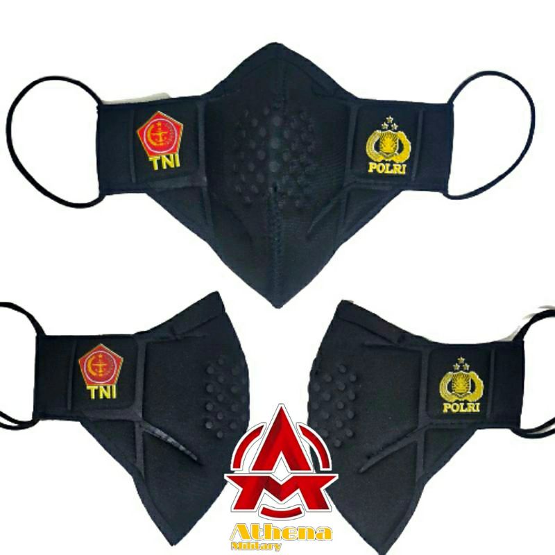 Masker Tni Polri Model Ventilator Masker Model Ventilator 3ply/ 3 Lapisan. Enak Di Pakai Ada Busa Nya Di dalam Jadi Enak/Empuk Ketika Di Pakai.. Terdapat Ventilasi Udara Jadi Tidak Pengap.