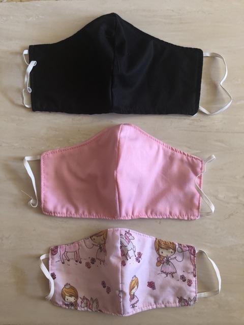 Masker Kain 3 Lapis / 3 Ply - Non Medis - Bisa Dicuci