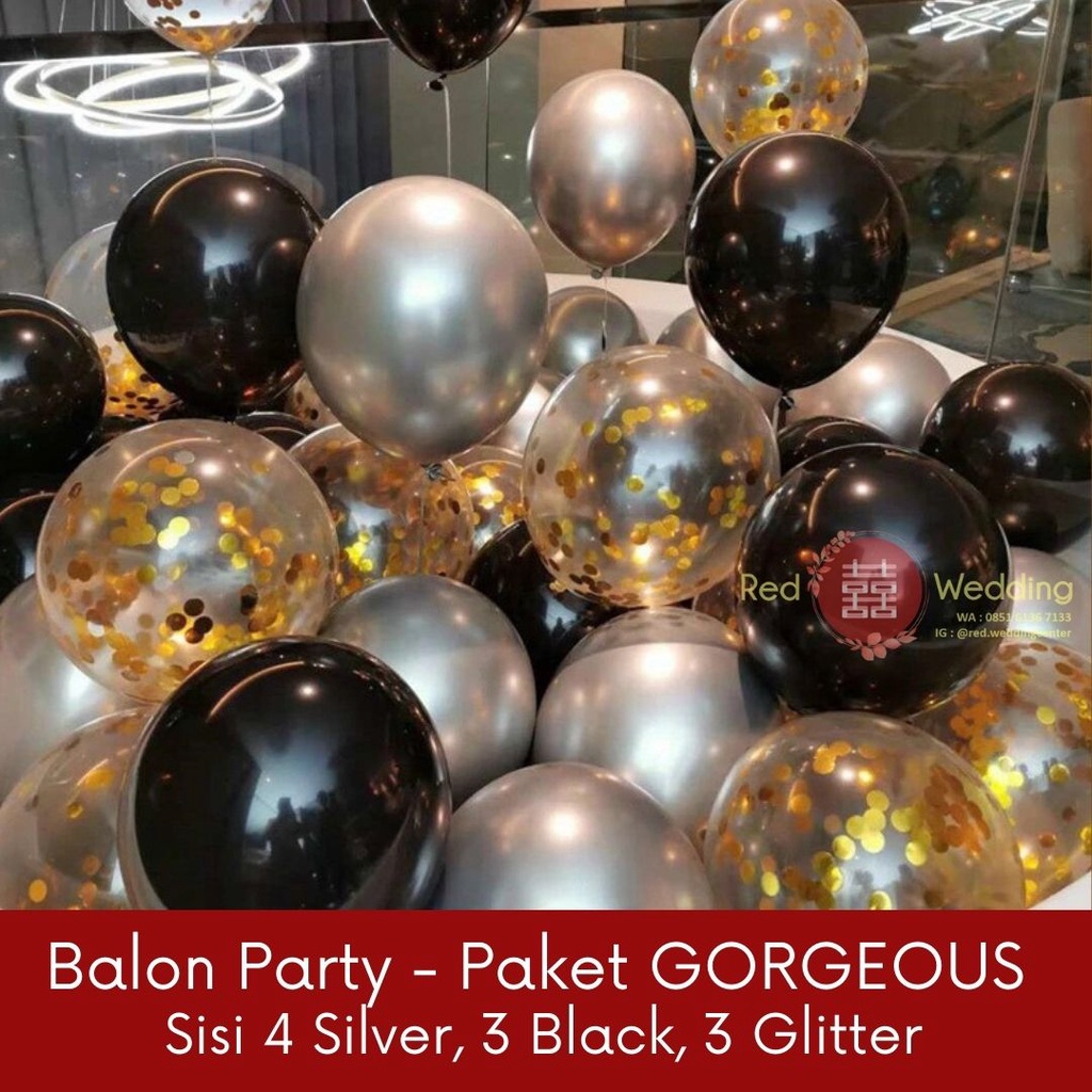 [MIXED] Balon Pesta Party bahan latex dekorasi acara Birthday / Wedding / Proposal / Anniversary / Baby Shower / Bridal Shower