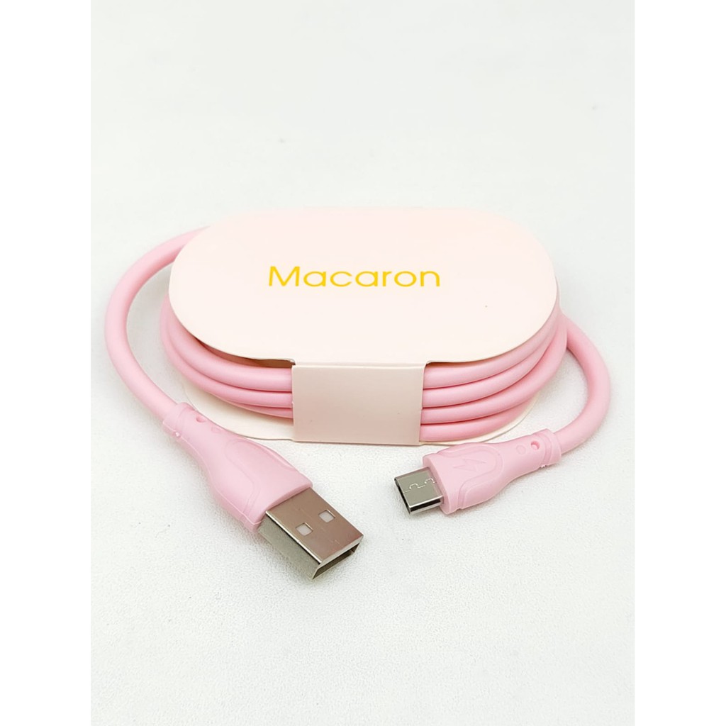 DCM Data Cable MACARON 2.4A Fast Charging Kabel Casan Micro iPhone TypeC Kabel Data Bulat