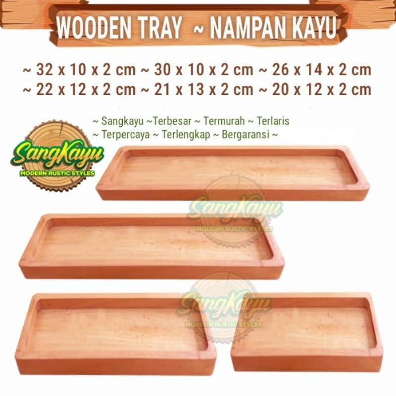 TERMURAH Nampan kayu wooden tray nampan baki wood tray kayu nampan