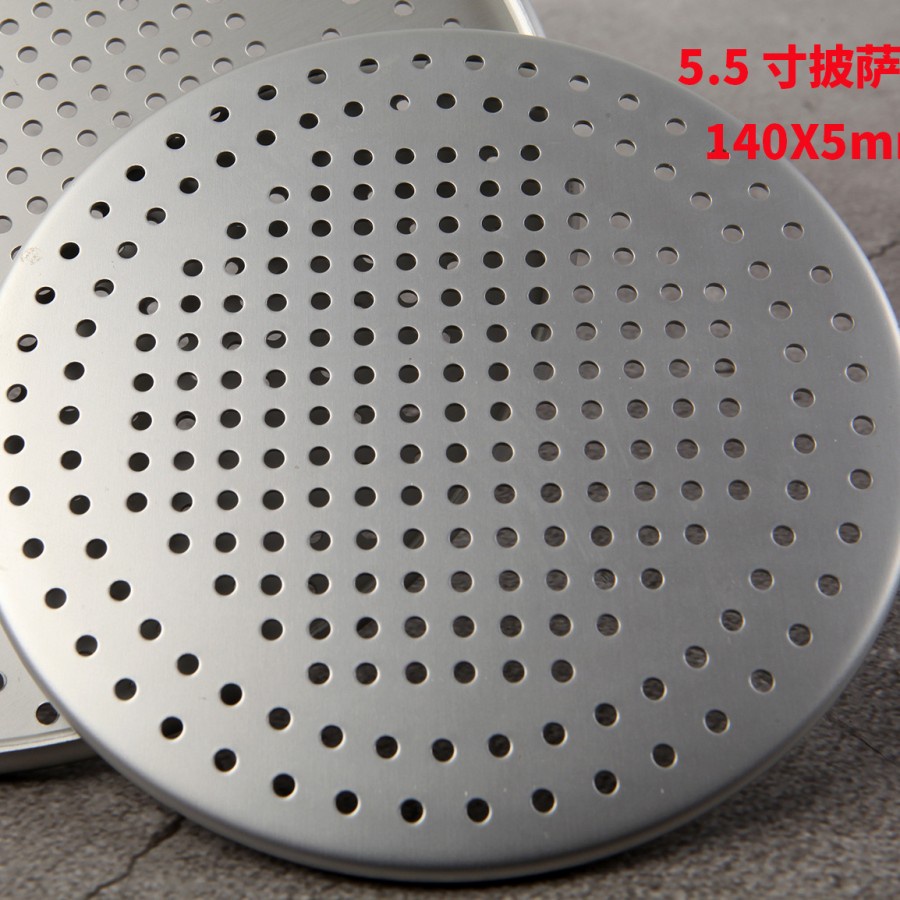 perforated pizza pan datar / loyang jaring bulat