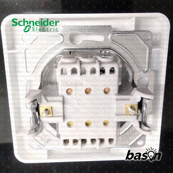 SCHNEIDER Leona 3 Gang 1 Way Switch - Saklar Triple 1 Arah - LNA2100321