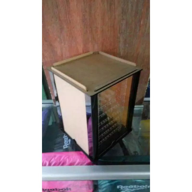 Acrylic Display Anting Pajangan Anting 4sisi  Tempat Pajangan Anting Putar 4 Muka