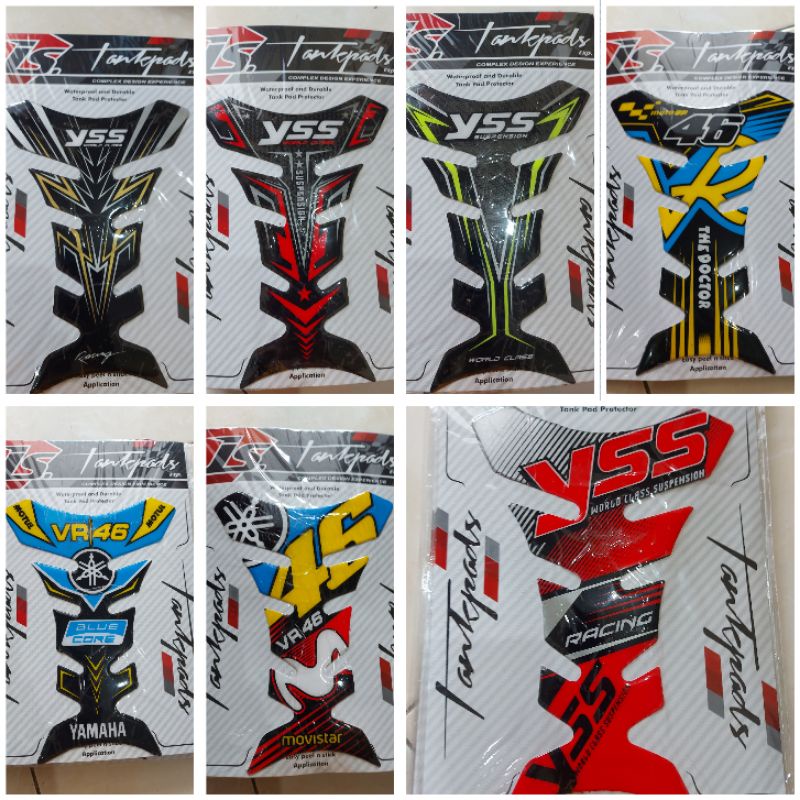 STICKER TANKPAD TANK PAD TANKI MOTOR TIMBUL 3D