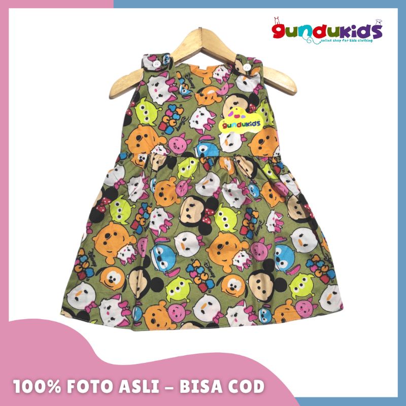 Pilih Motif / Dress kartun anak 1 tahun / bayi 0-12 bulan / kancing bahu catra / daster anak karakter / COD daster / dress karakter kancing 1-2 th / Dress anak bayi murah / lengan kutung / dress bayi perempuan-Tsum G
