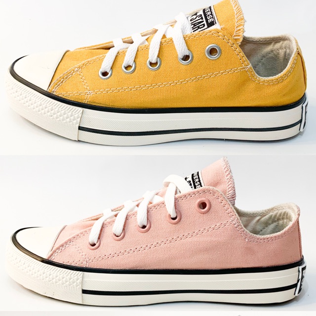 SEPATU CNVRS CLASSIC KUNING &amp; PINK 70'S LOW