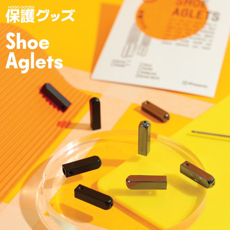 Hogo Removable Shoelace Aglets Block Metal Tips Ujung Tip Tali Sepatu