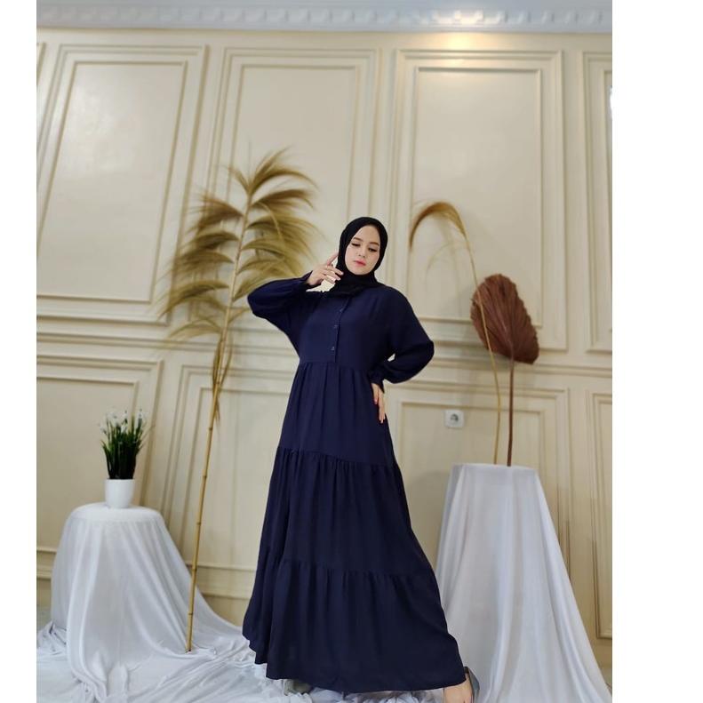 Terbaru.. GAMIS TERBARU RAYON TWILL ORI IMPORT//GAMIS POLOS RAYON TWILL//GAMIS BUSUI KANCING//GAMIS 
