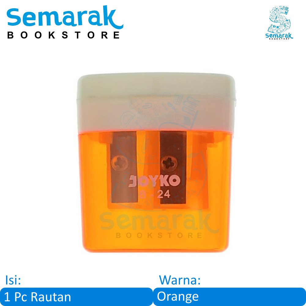 

Joyko B - 24 Serutan / Rautan Pensil - Orange