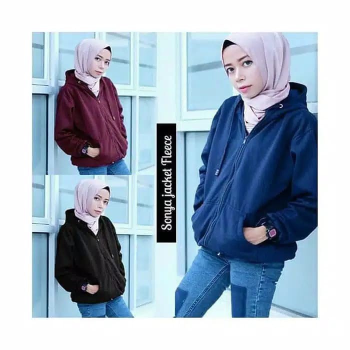 Sonya Zipper || Sony Zipper Hoodie  Wanita Pria-sonya navi