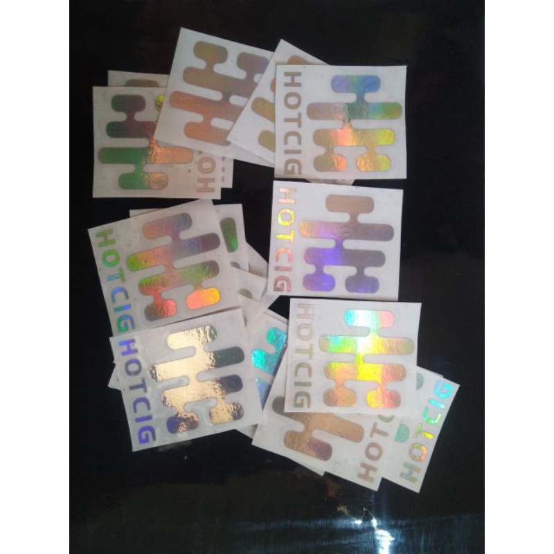 

stiker hologram logo