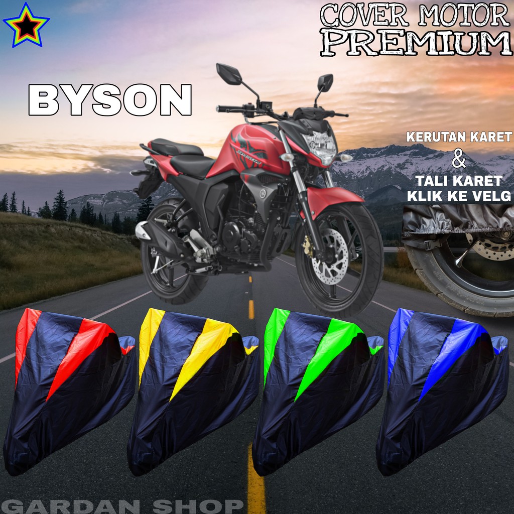 Sarung Motor BYSON Hitam KOMBINASI Body Cover Penutup Byson PREMIUM