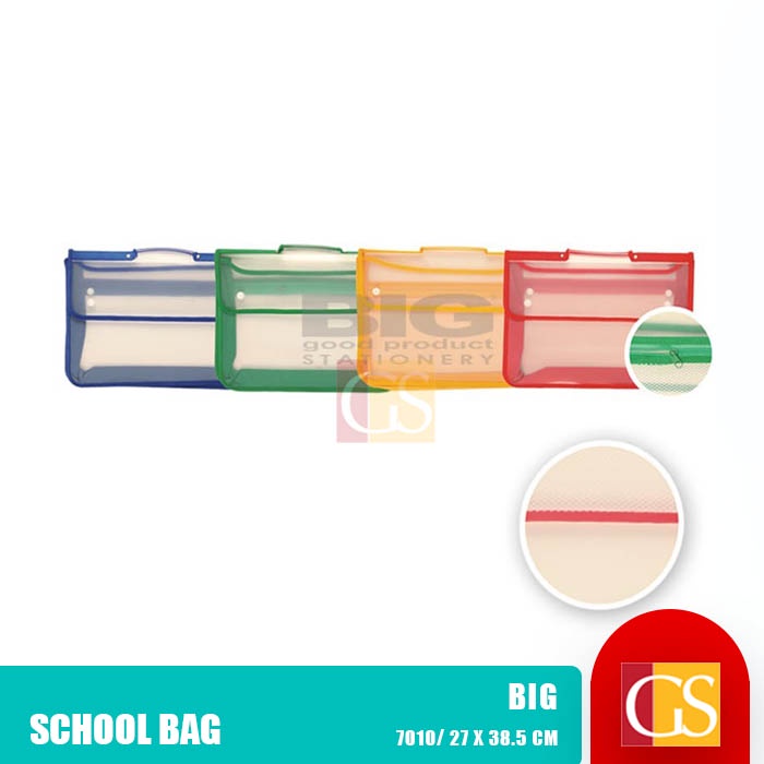 

School Bag / Map Zipper Resleting Jala BIG Folio Tenteng Kancing 2 7010