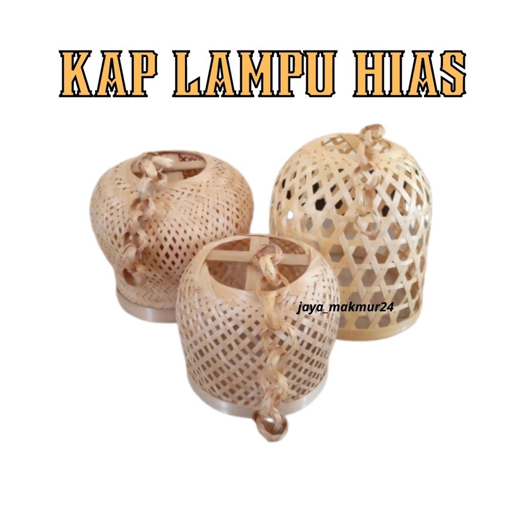 kap lampu bambu gantung / kap lampu bambu dekorasi cafe