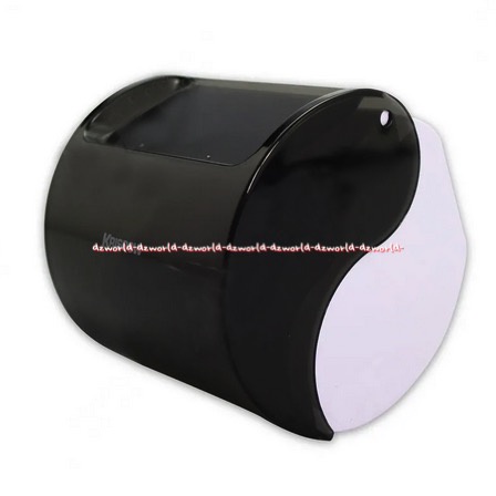 Krisbow Tissue Roll Dispenser Tempat Tissu Gulung Kecil Toilet WC Hitam Black Tissu Tisu Tisue Rolls