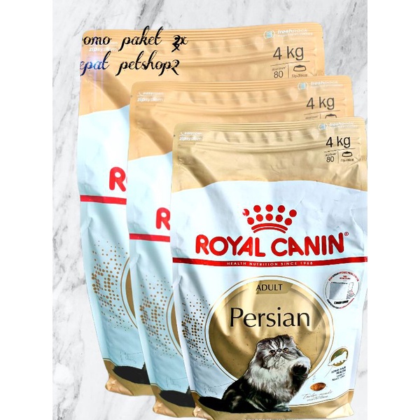 Grab/Gojek only promo( Paket3x) Royal Canin Persian adult 4kg Freshpack - Rc Persian adult 4kg- cat food