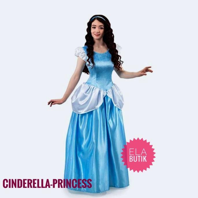 Kostum Cinderella-Dewasa Wanita-Kostum Princess-Kostum Halloween