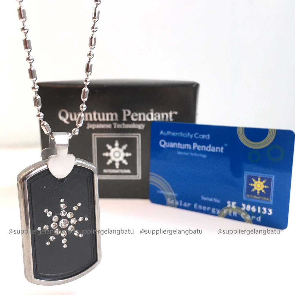 KALUNG KESEHATAN quantum Pendant KOTAK MATAHARI BATU GERMANIUM BERSERI