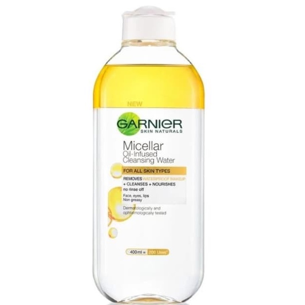 Garier Micellar Water / Garnier Micellar Cleansing Water / Garnier Pembersih Wajah / Pink / Biru / Vitamin C / Rose Water / Oil Infused