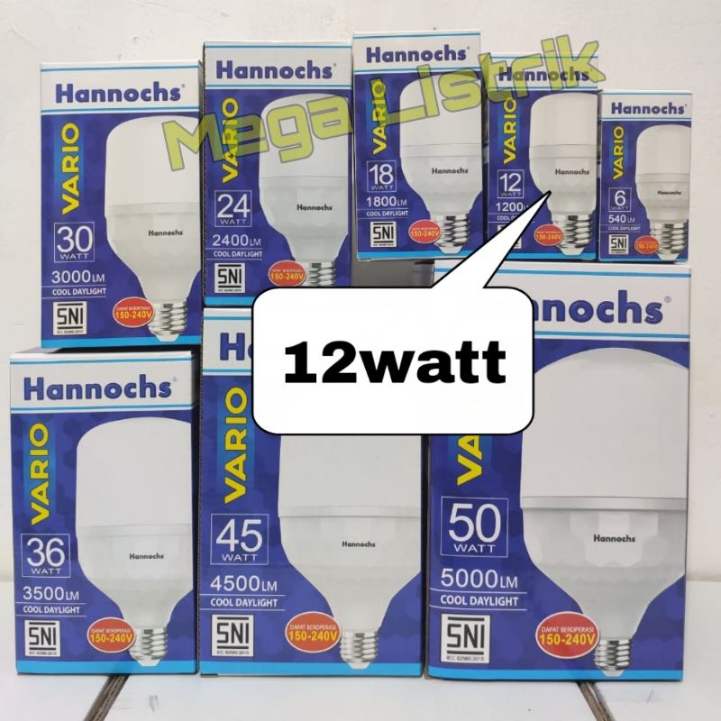 Lampu LED Hannochs 12w LED lampu Hannochs