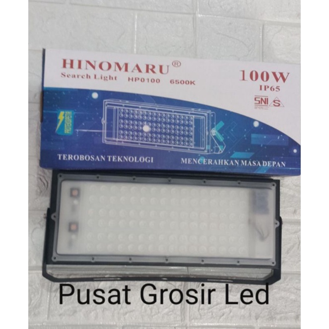 Hinomaru Lampu Sorot Led 100 Watt / Flood Light Hinomaru 100 Watt Putih