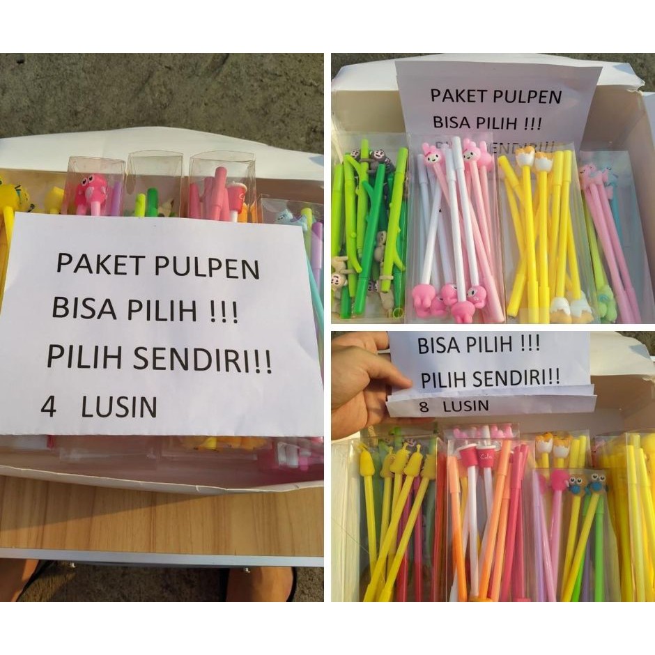 

PULPEN GEL BERKARAKTER ,4,6,8,12 LUSIN BISA PILIH TERMURAH IMUT LUCU