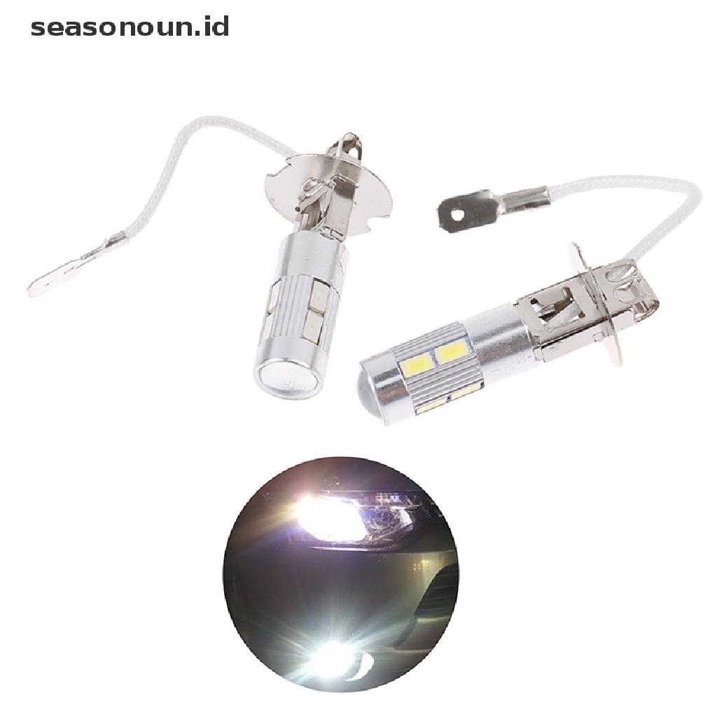 (seasonoun) 2pcs Lampu Kabut LED H3 High Power Tahan Lama Untuk Mobil