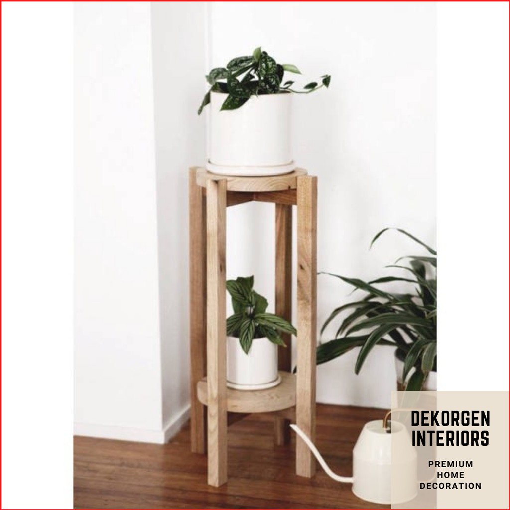 Rak Bunga Standing Pot Tanaman Bunga Rak Bunga Kayu Pot Bunga Kayu Standing Pot Kayu Jati Belanda