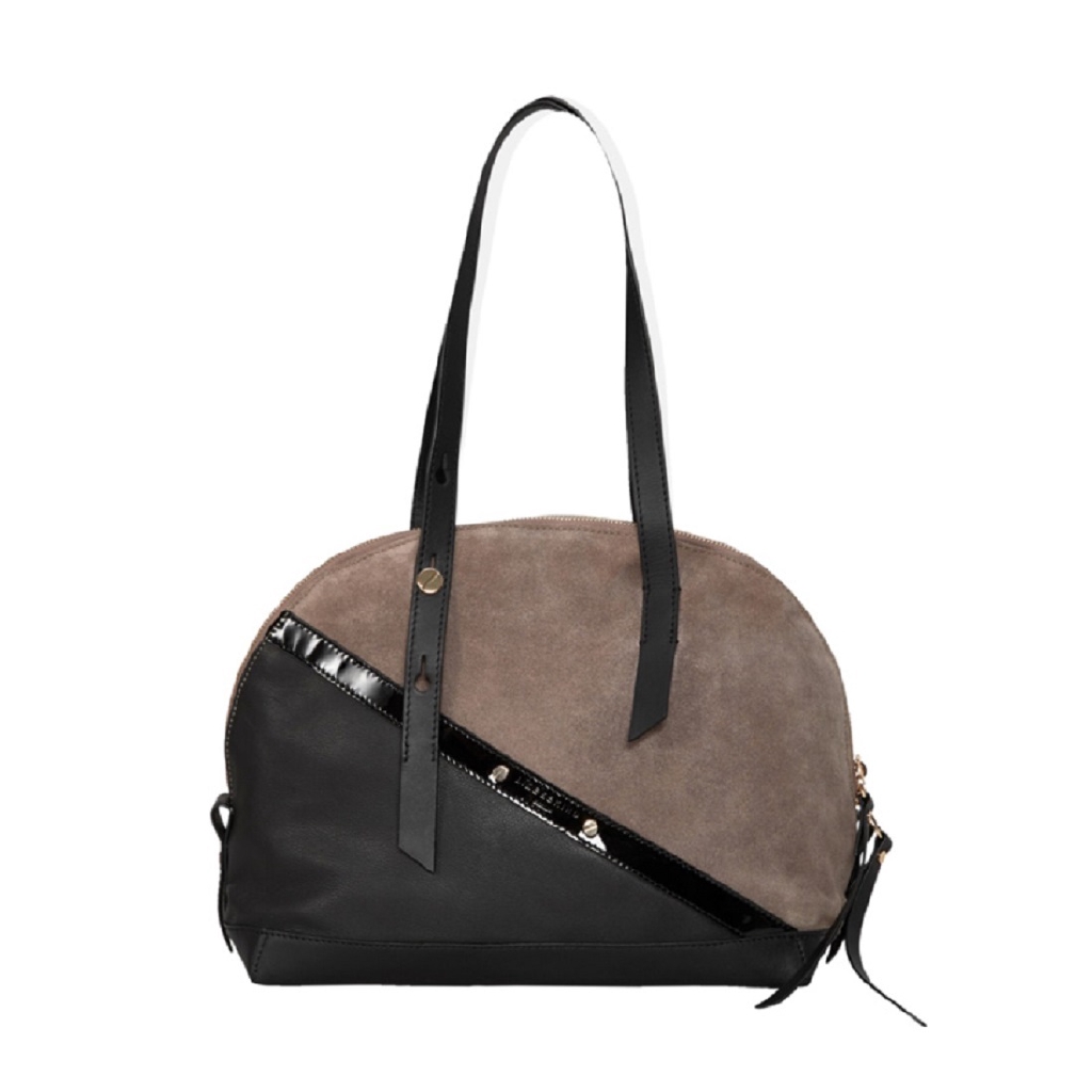 Liebeskind Berlin Helmet Patent Bowling Bag S Cold Grey - 4058629056683 - Tas Wanita Original