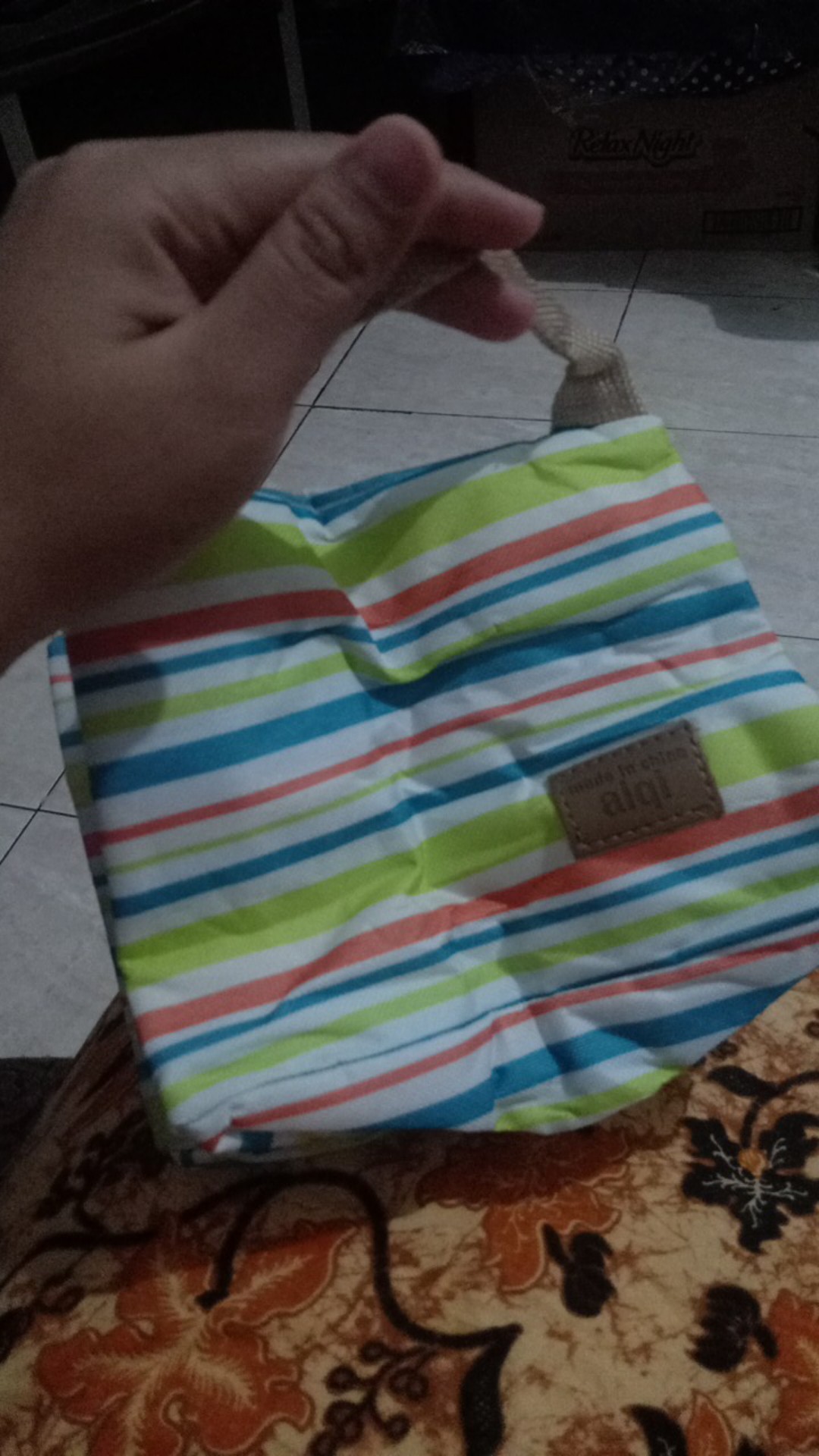 Lunch Bag / Cooler Bag Motif Salur / Tas Bekal Makan