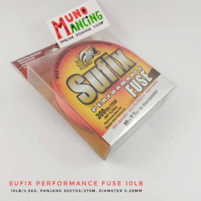 Senar Pancing PE Braid Sufix Performance Fuse 10lb 275m