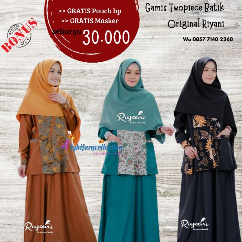 Gamis Batik Twopiece Ori Riyani