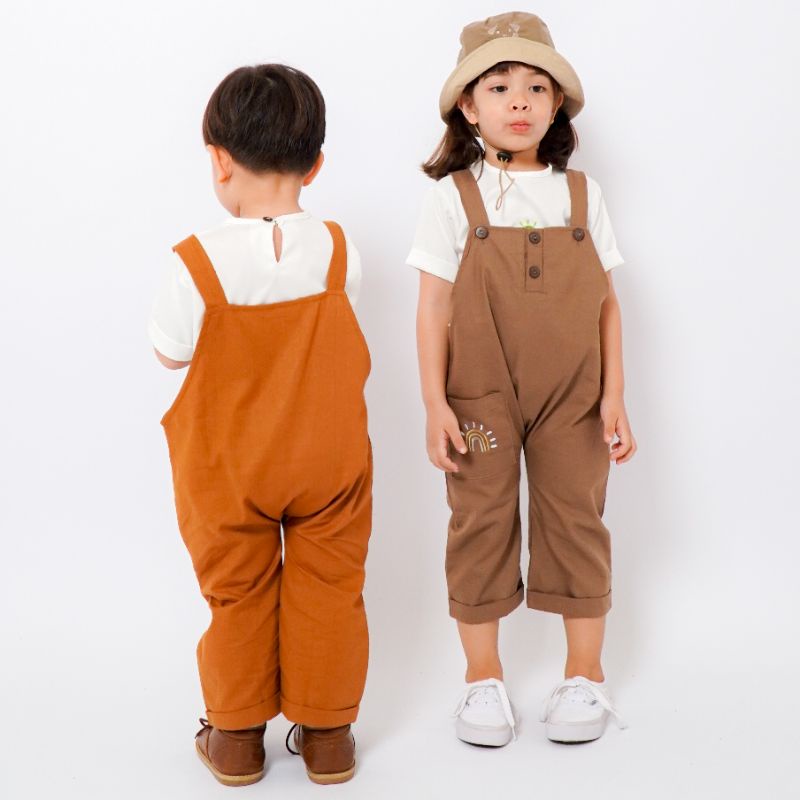 NARA OVERALL - Promo 10.10 Overall Anak Jumper Bayi Baby Kids Cewek Cowo Perempuan Laki Katun Lucu Murah 1 2 3 4